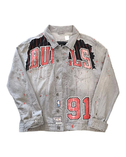 Veste upcycling RODMAN NBA