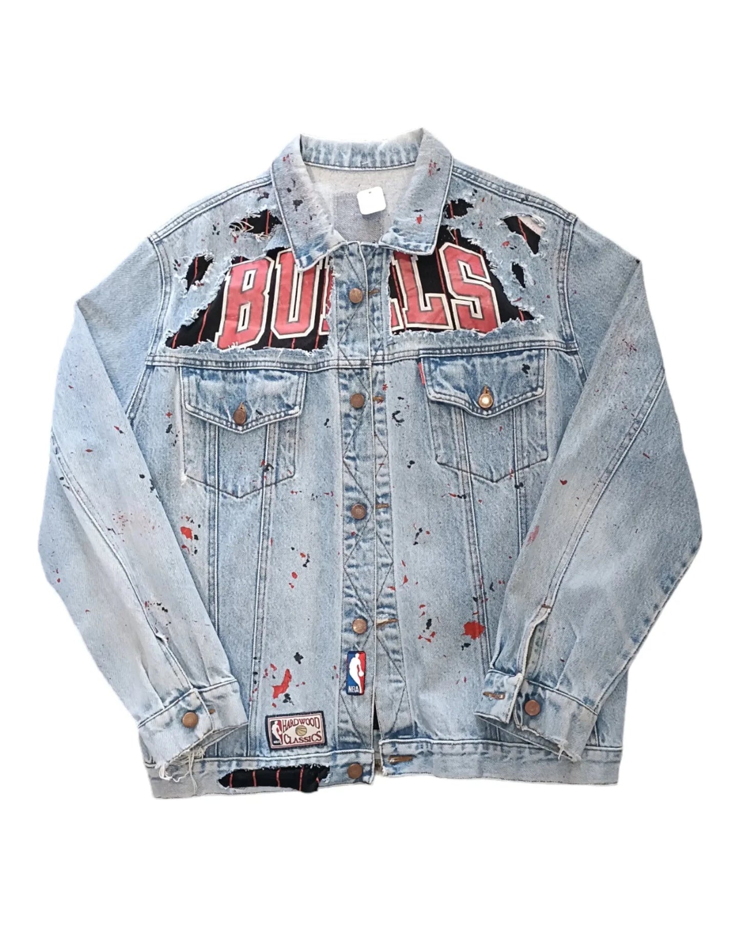 Veste upcycling Denis RODMAN NBA